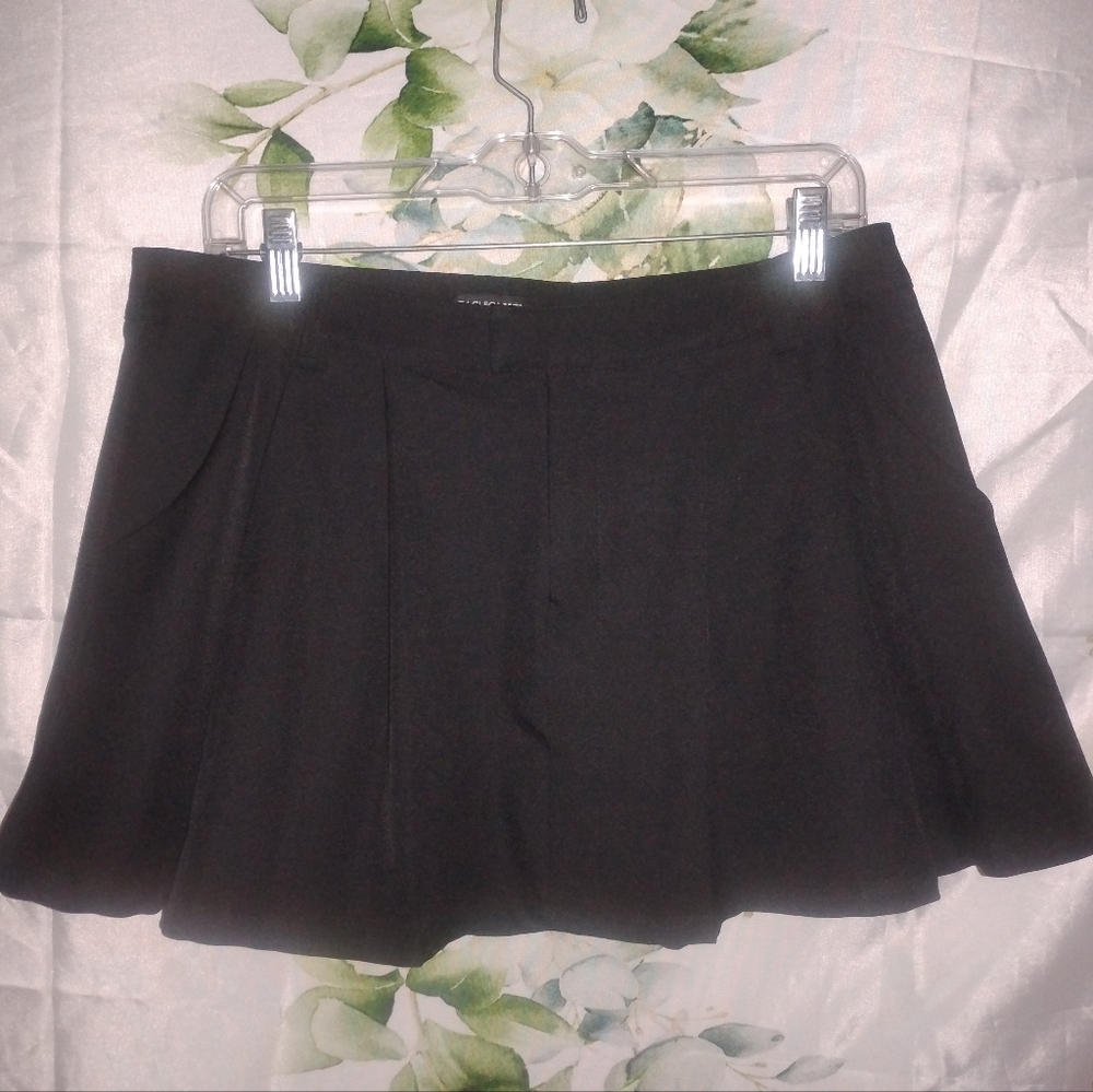 5For$12 Black Pleated Miniskirt